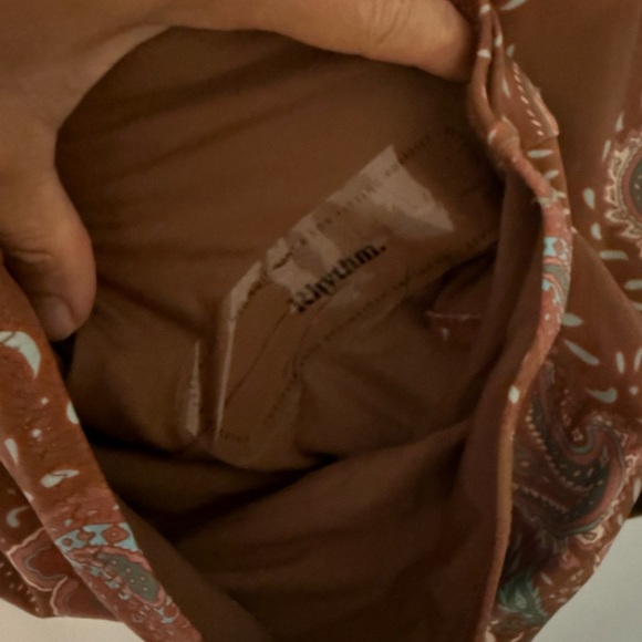 Rhythm Tank Short One-Piece Surf Suit – Brown Paisley – Size Medium – NWT Liner - Picture 5 of 10